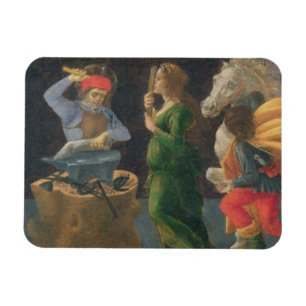 Ímã O milagre de St. Eligius, painel do predella do th