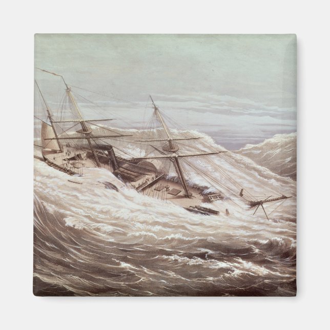 Imã O Mississippi Steam Frigate em um tufão (Frente)