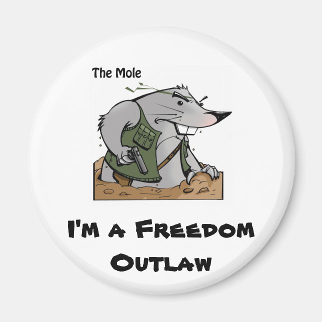 Imã O Mole Outlaw Magnet (Frente)