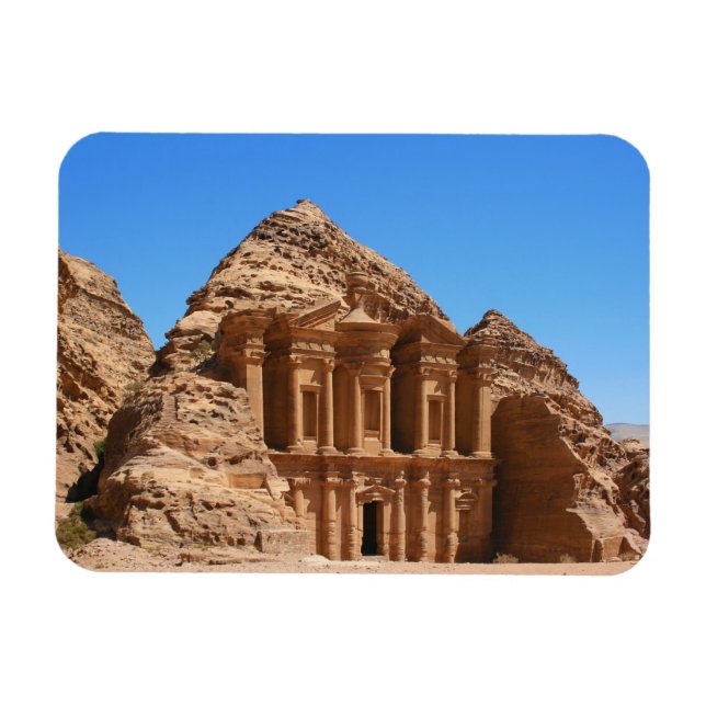 Ímã O mosteiro Petra Jordan (Horizontal)