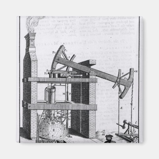 Imã O motor para elevar a água pelo fogo (Frente)