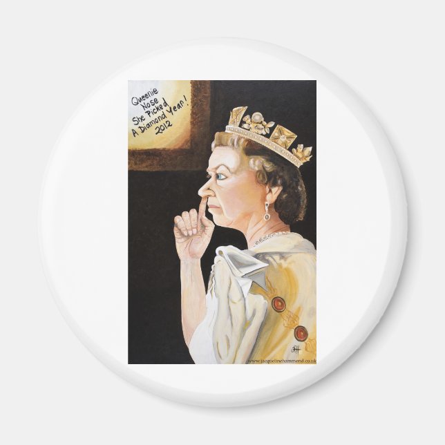 Imã O "nariz" da Rainha, ela escolheu um ano de diaman (Frente)