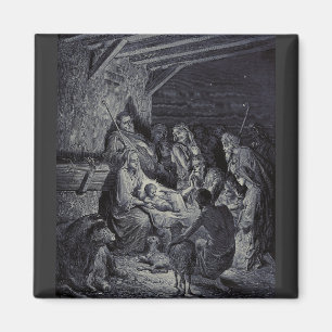 Imã O Nascimento de Jesus por Gustave Doré Tinta Vitor