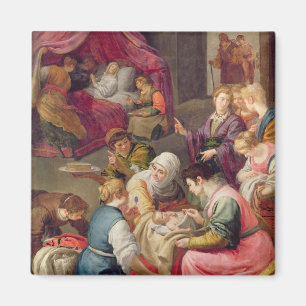 Imã O nascimento do Virgin, 1640 (óleo em canvas)