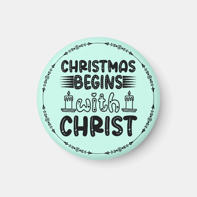 Imã O Natal Começa com Cristo-61491 (Frente)