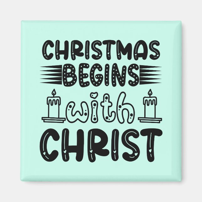 Imã O Natal Começa com Cristo-61491 (Frente)