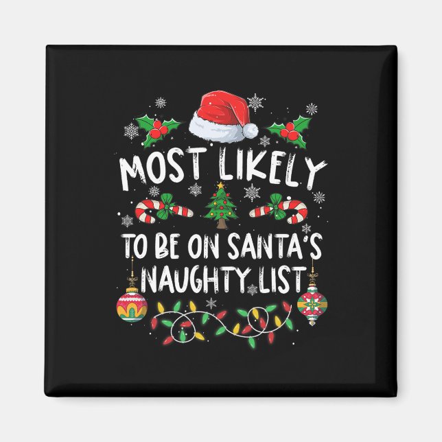 Imã O Natal Familiar É Mais Provável Em Papais noeis N (Frente)