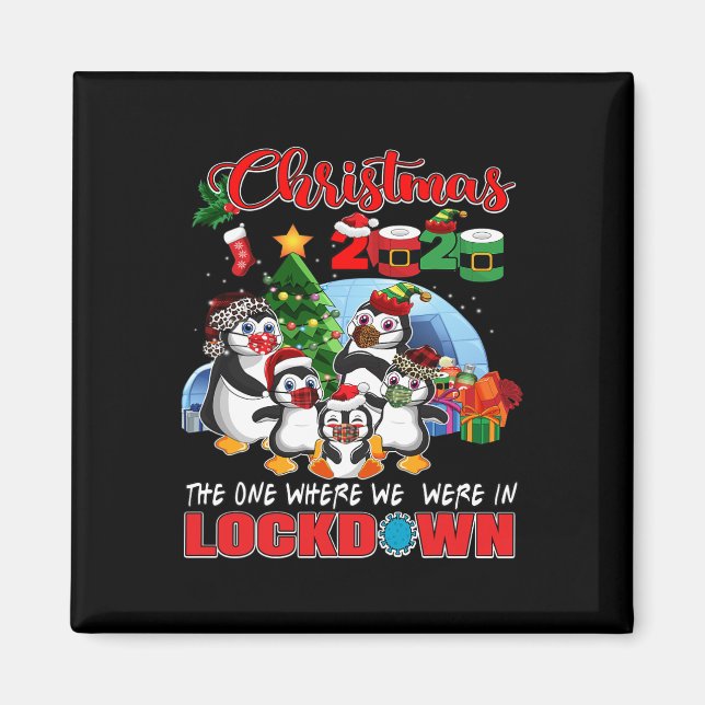 Imã O Natal Onde Estávamos Em Pingui Bloqueado (Frente)