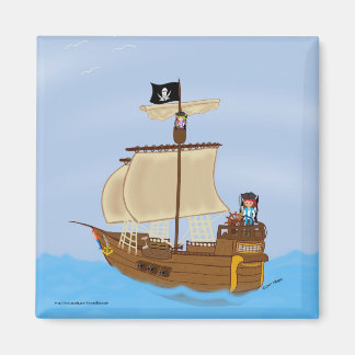 Imã O navio WIth Pirates Magnet