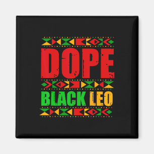 Imã O negro de droga Leo Black History Month Melanin A