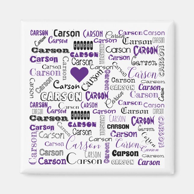 Imã O nome Carson Magnet (Frente)