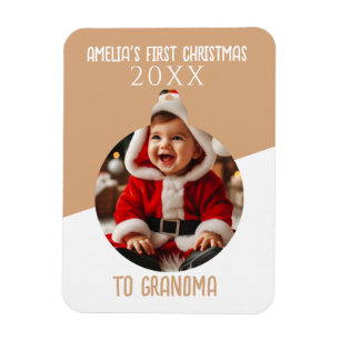 Ímã O nome da primeira foto de Natal do bebê