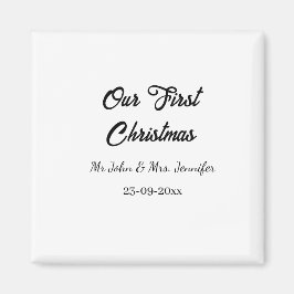 Imã O nosso primeiro Natal, Sr. e Sra. casal, data