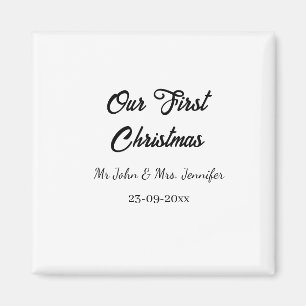 Imã O nosso primeiro Natal, Sr. e Sra. casal, data