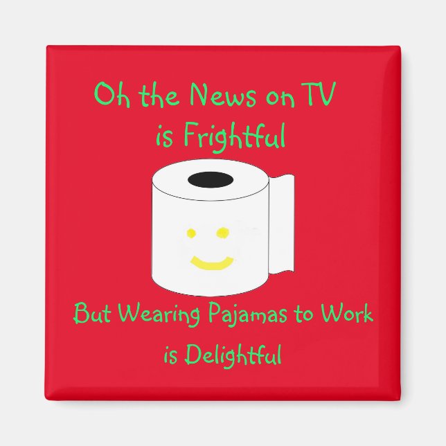 Imã O noticiário na TV é assustador (Frente)