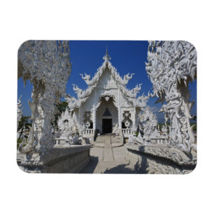 Ímã O novo templo todo branco de Wat Rong Khun em