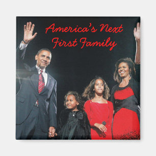 Imã O Obamas: Ímã seguinte da família de América