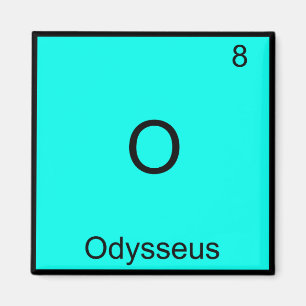 Imã O - Odysseus Camiseta Divertida Símbolo de Element