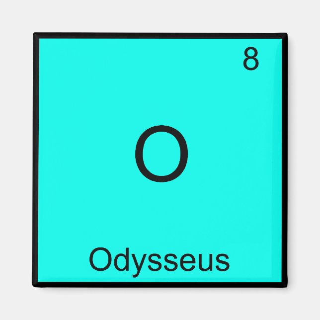 Imã O - Odysseus Camiseta Divertida Símbolo de Element (Frente)