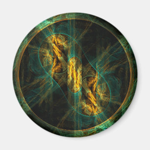 Imã O Olho do Magneto da Praça Abstrato da Selva