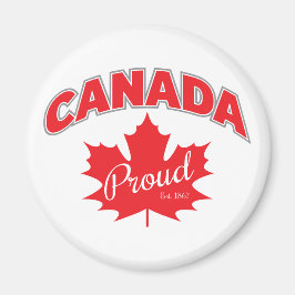 Imã "O Oriente Orgulhoso do Canadá. 1867" Com Gráfico