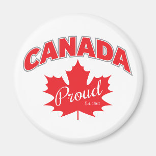 Imã "O Oriente Orgulhoso do Canadá. 1867" Com Gráfico