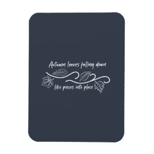 Ímã O outono deixa cair como peças no lugar