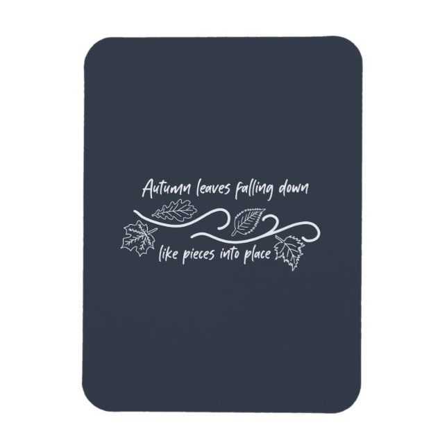 Ímã O outono deixa cair como peças no lugar (Vertical)