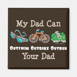 Imã O pai Outswim o ímã Outrun Outbike do Triathlon