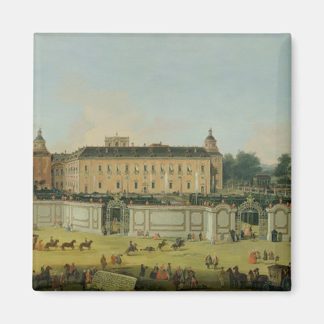 Imã O Palácio de Aranjuez, 1756 (óleo na canvas) (Frente)