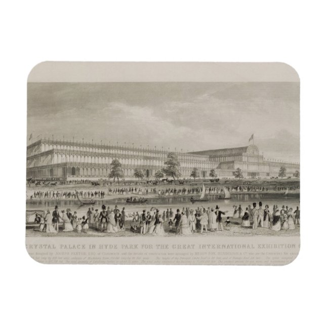 Ímã O Palácio de Cristal no Parque Hyde para o Excelen (Horizontal)