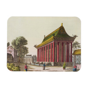 Ímã "O palácio europeu" em Yuen-Ming-Yuan, illustrat