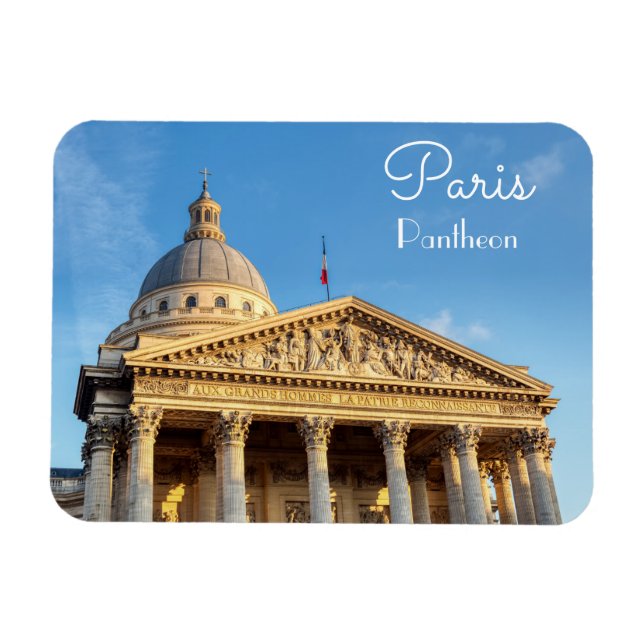 Ímã O Panteão em Paris, França (Horizontal)
