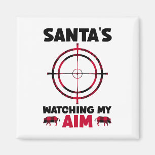 Imã O Papai Noel Está Observando Minha Mira - Caça ao