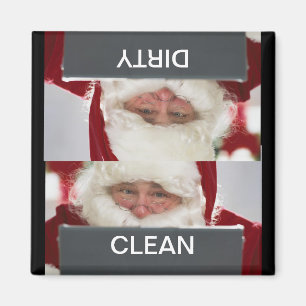 Imã O papai noel limpa o ímã sujo da máquina de lav