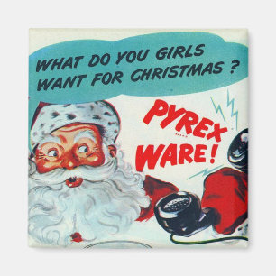 Imã O papai noel trar-lhe-á o ímã de Pyrex