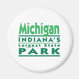 Imã O parque estadual o maior de Michigan Indiana