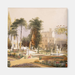 Imã O Parterre nos jardins em Wilton, o assento de