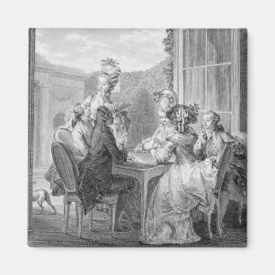 Imã O partido de Whist, 1783, gravado por Jean Dambrun