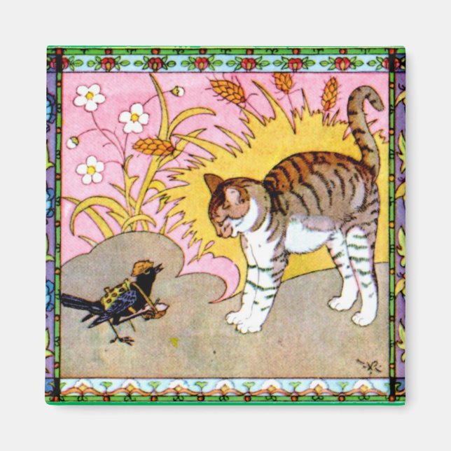 Imã O Pássaro encontra o Gato (Frente)