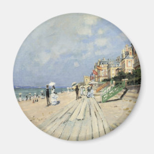 Imã O passeio em Trouville por Claude Monet