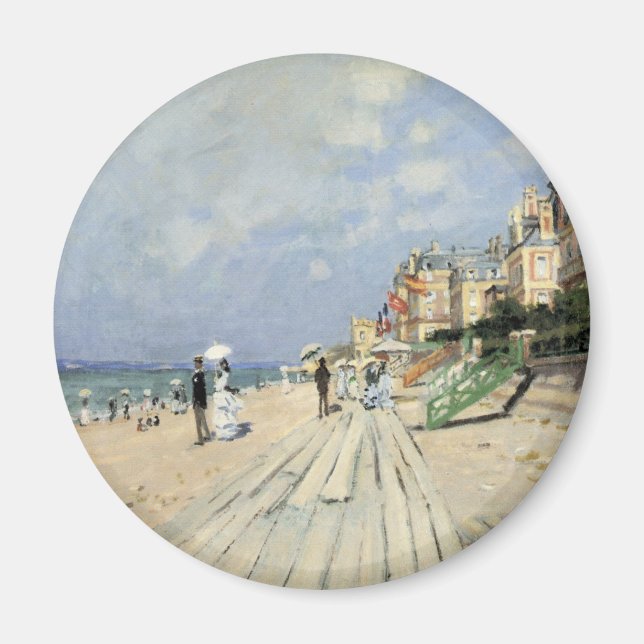 Imã O passeio em Trouville por Claude Monet (Frente)