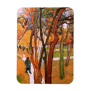 Ímã O Passeio: Folhas Caindo de Vincent van Gogh