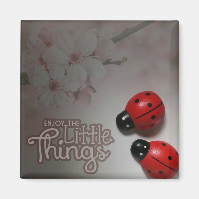 Imã O pequeno ímã quadrado de 2 polegadas (Frente)