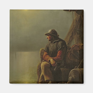 Imã O piloto mantem o relógio, 1851