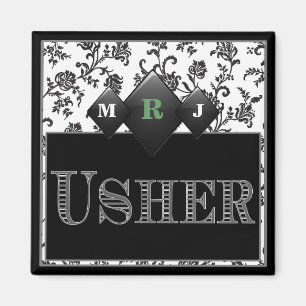 Imã O Pin/botão de Usher