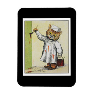 Ímã O Pintor, ilustrado por Louis Wain