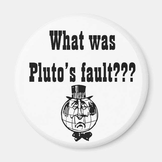 Imã O planeta Plutão Magnet (Frente)