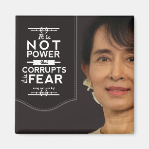 Imã O poder de Aung San Suu Kyi não corrompe-o é med