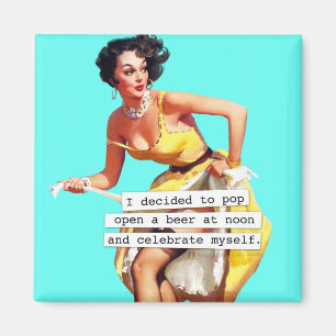 Imã O pop abre uma cerveja no meio-dia